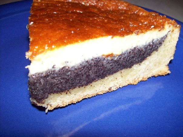 Маковый пирог со сметанным суфле