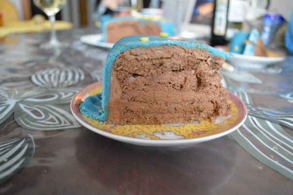 торт "трюфельный" очень шоколадный 