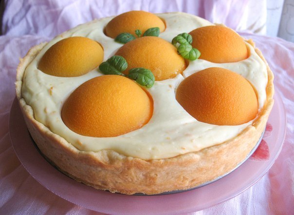 Творожный пирог с персиками (кодовое название "Яичница")))) 