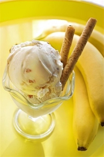 Рецепт бананового мороженого. Состав: