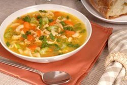 Суп из овощей с макаронами