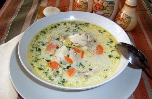 Украинский суп с галушками 