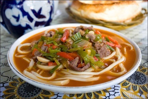 Лагман- узбекский густой суп - простое в приготовление аппетитное блюдо