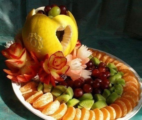 Подаём фрукты красиво)