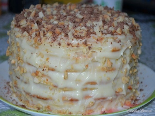 Творожный торт на сковородке