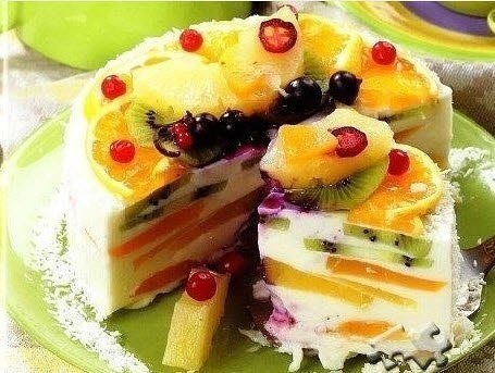 Вкусный творожный торт