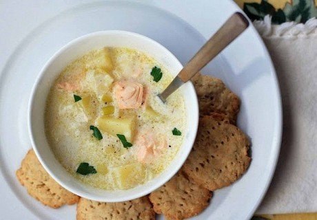 "Лохикейтто – финский сливочный суп с лососем"