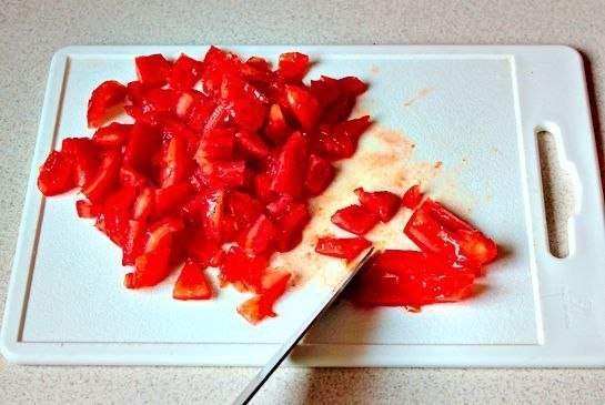 Паста с беконом в томатном соусе