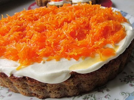 Швейцарский морковный торт.