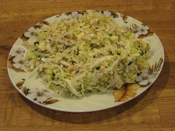 Очень необычный, простой и вкусный салат (назовём его " Заяц разочарован")
