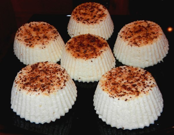 Творожно-кокосовые пирожные за 5 минут