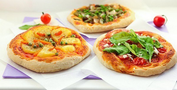 Постная мини-пицца: Три вкусных рецепта