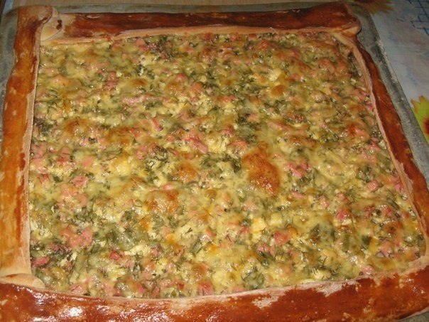 Пицца "Деревенская" с творожной начинкой (так готовила еще моя бабушка в моем детстве)