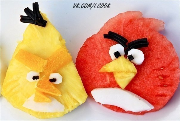 Ананас, арбуз...в общем Angry birds! ;)