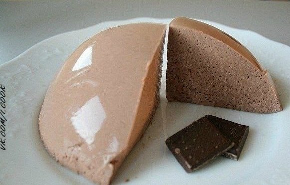 Суфле творожное со вкусом горького шоколада 