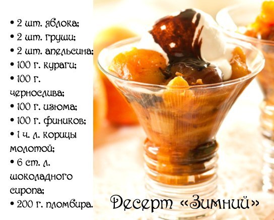 Десерт «Зимний»