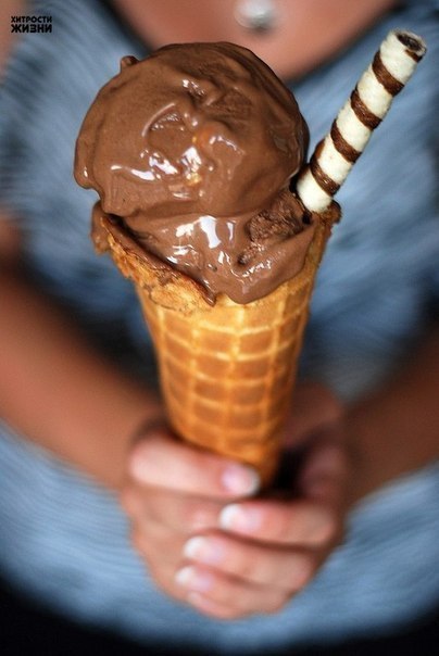 Шоколадное мороженое!
