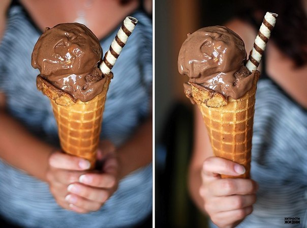 Шоколадное мороженое!