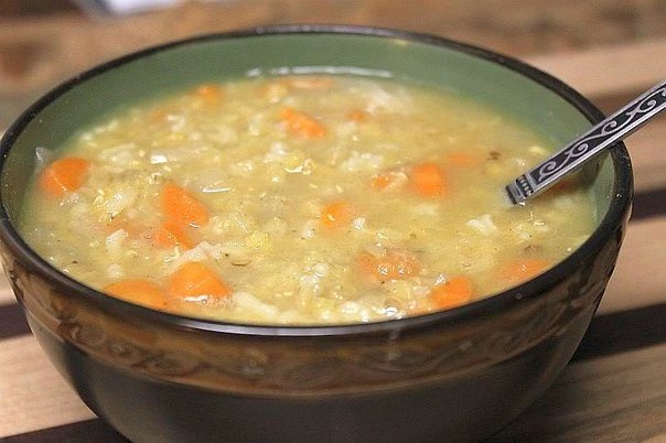 Рисовый суп с морковью 