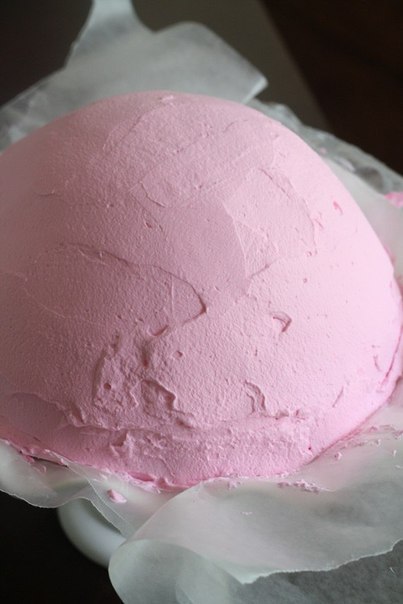 Торт "Розовый снежок".