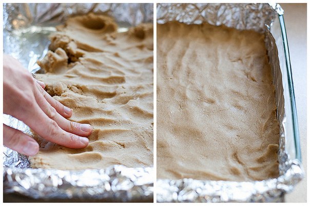 Песочные пирожные с персиками.