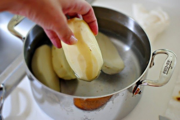 Картофель с беконом.