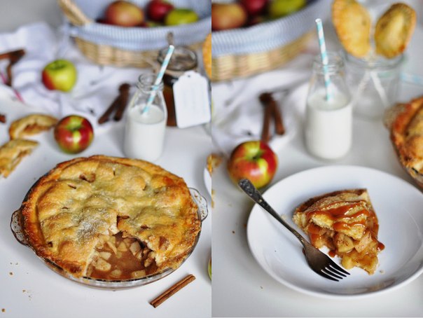 Caramel Apple Pie/ Карамельный яблочный пирог.