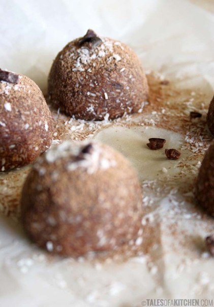 Шоколадно-кокосовые пирожные без выпечки.