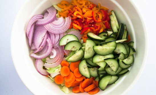 Маринованный салат из овощей.