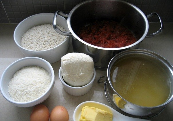 Крокеты с сыром (Итальянские рисовые шарики).