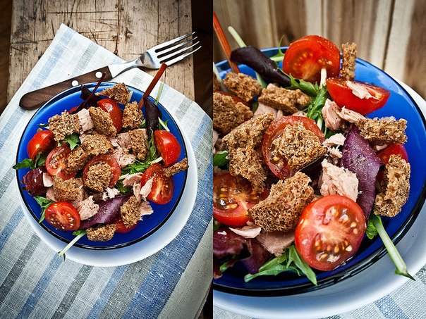 Crunch-Salad with Tuna.