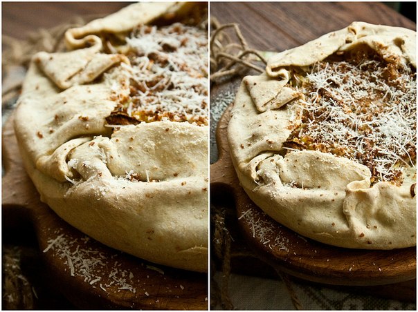 Пирог с луком-пореем и картофелем (Torta di patate e porri).