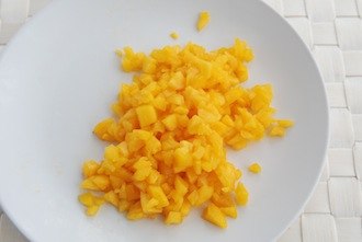 Творожная запеканка с манго.