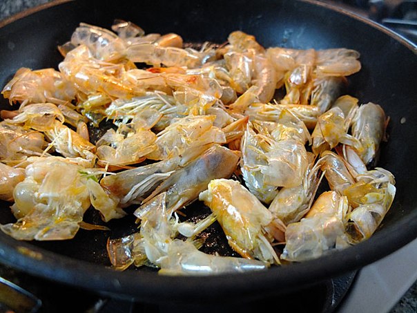 Рис с морепродуктами - Arroz con mariscos.