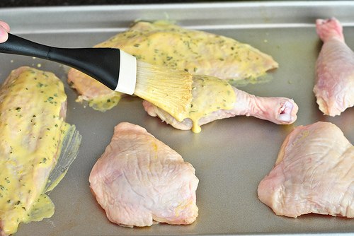Курица с дижонской горчицей и лимоном.