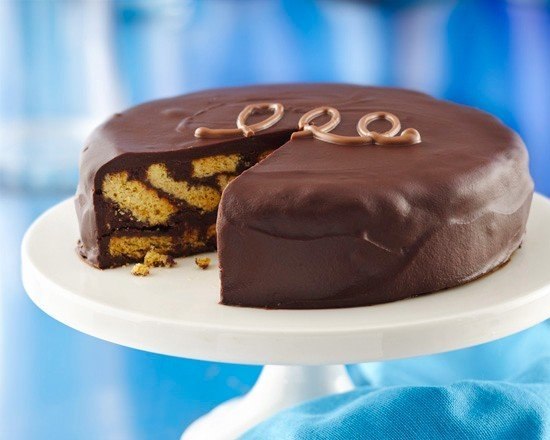 Шоколадный торт из печенья.