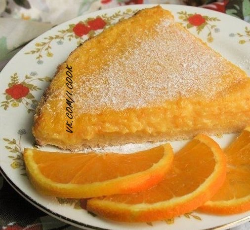 Нежный пирог "Апельсиновое солнышко"