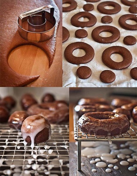 Шоколадные пончики.