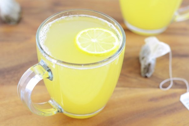 Горячий лимонад из зеленого чая.