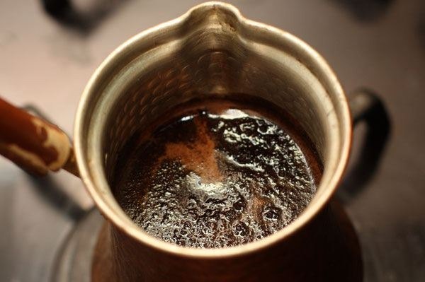 Карамельный кофе в турке. 
