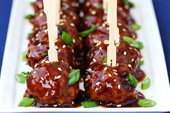 Saucy Asian Meatballs.