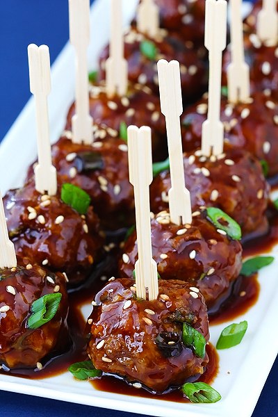 Saucy Asian Meatballs.