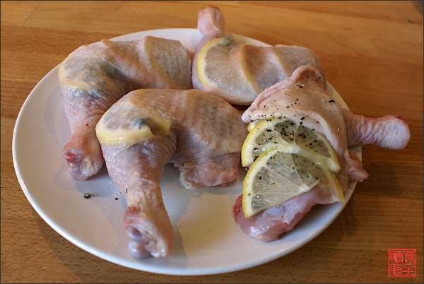 Ножки цыпленка с лимоном.