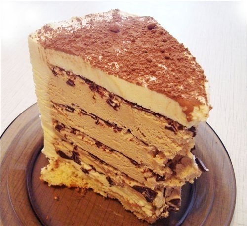 Торт без выпечки «Кофе с шоколадом».