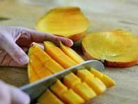 Удобный способ  нарезки манго.
