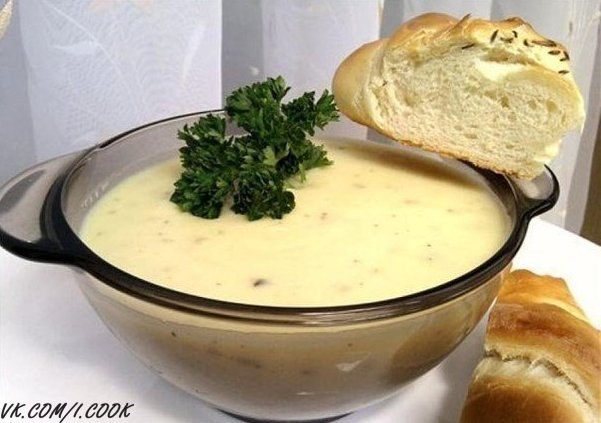 Пряный чесночно-сливочный суп