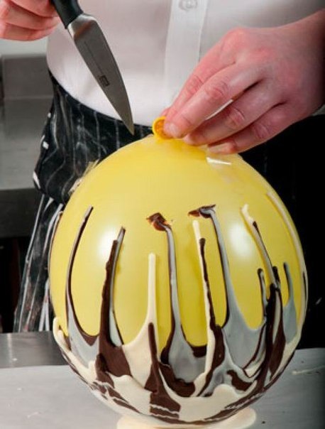 Как сделать шоколадную вазу.