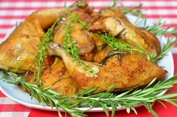 Куриные окорочка в вине