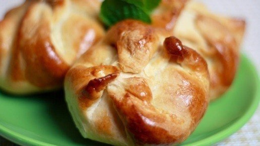 Булочки с творогом.