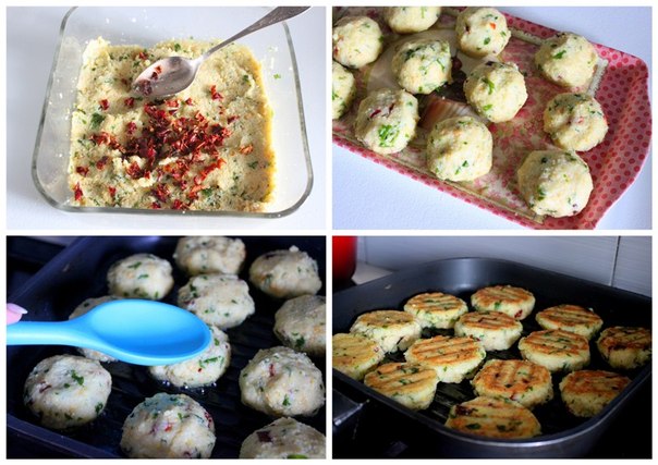 Котлеты из нута и кускуса.